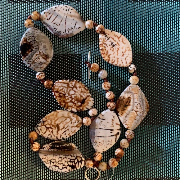 New stone necklace,hand crafted - Picture 7 of 8